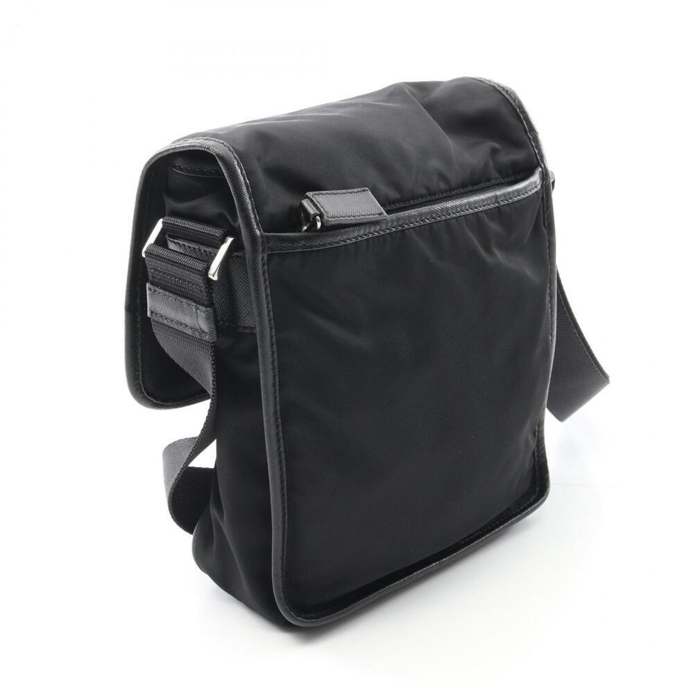 PRADA Black Leather Saffiano Shoulder Bag - Picture 2 of 7